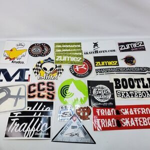 VTG Y2K Zumiez Skateboard Sticker Lot Multicolor Mixed Brand Decal 20+pc